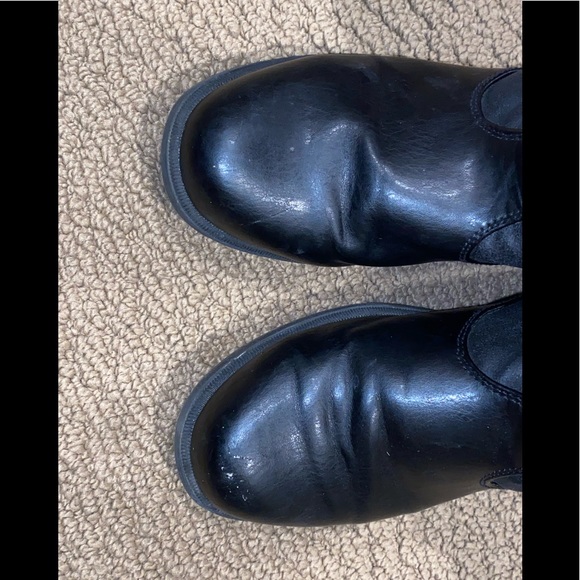 Boston accent black boots size 8 faux fur lined - Picture 2 of 4